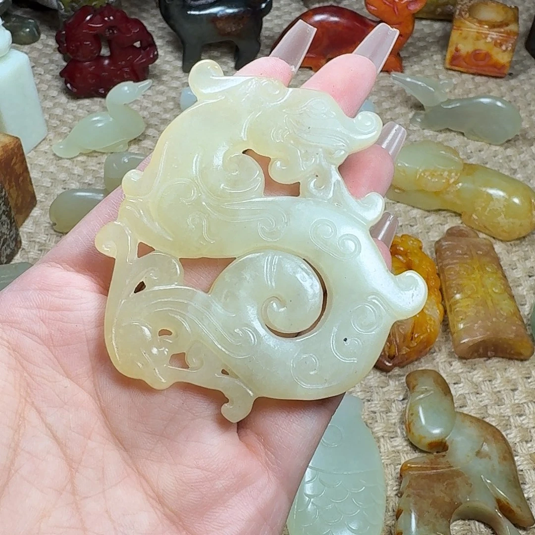 白玉菩提吊坠挂件
