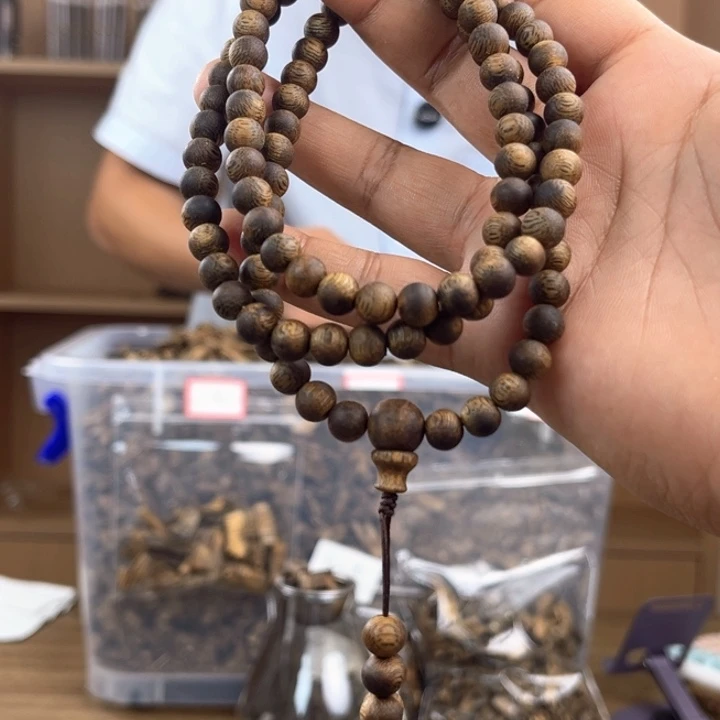 手串沉香奇楠圆珠手串 7mm多圈 多样性发一