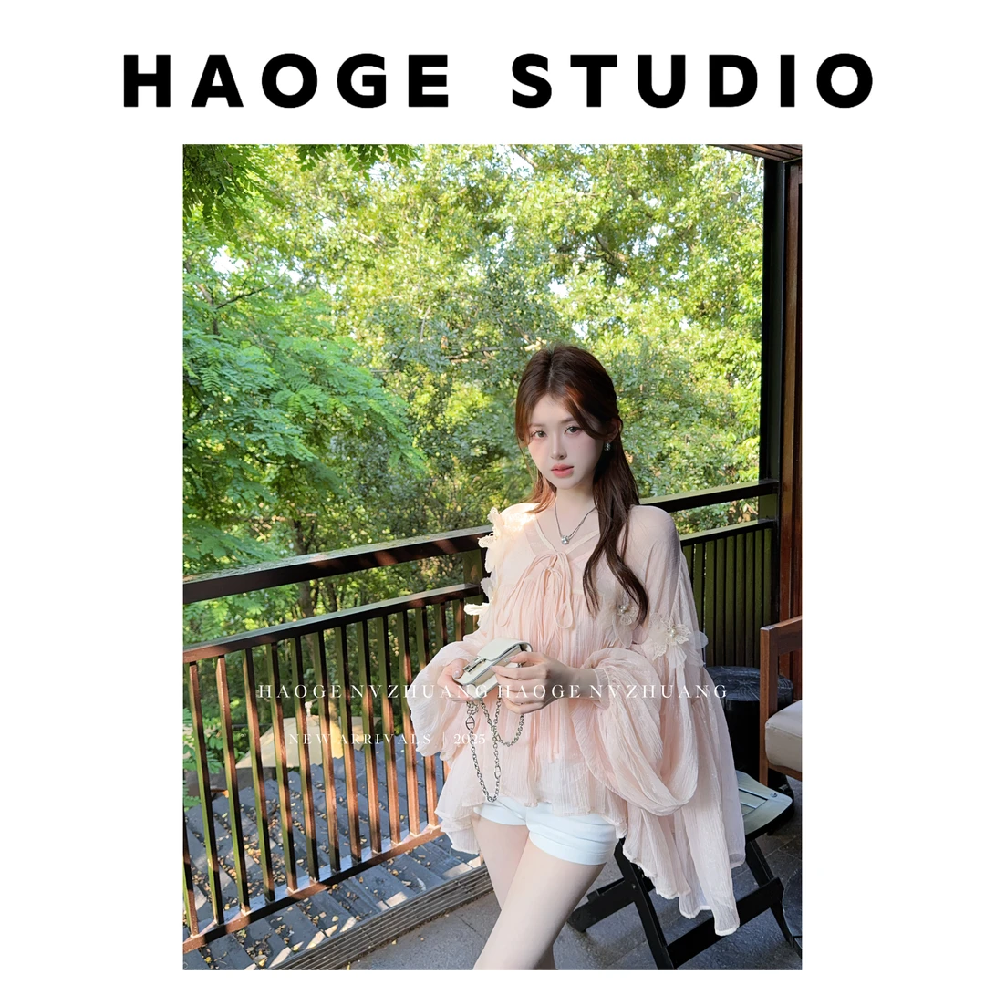 浩哥严选●风吟衫X5SY0508A上衣预时尚法式设计感甜美日常小众百搭