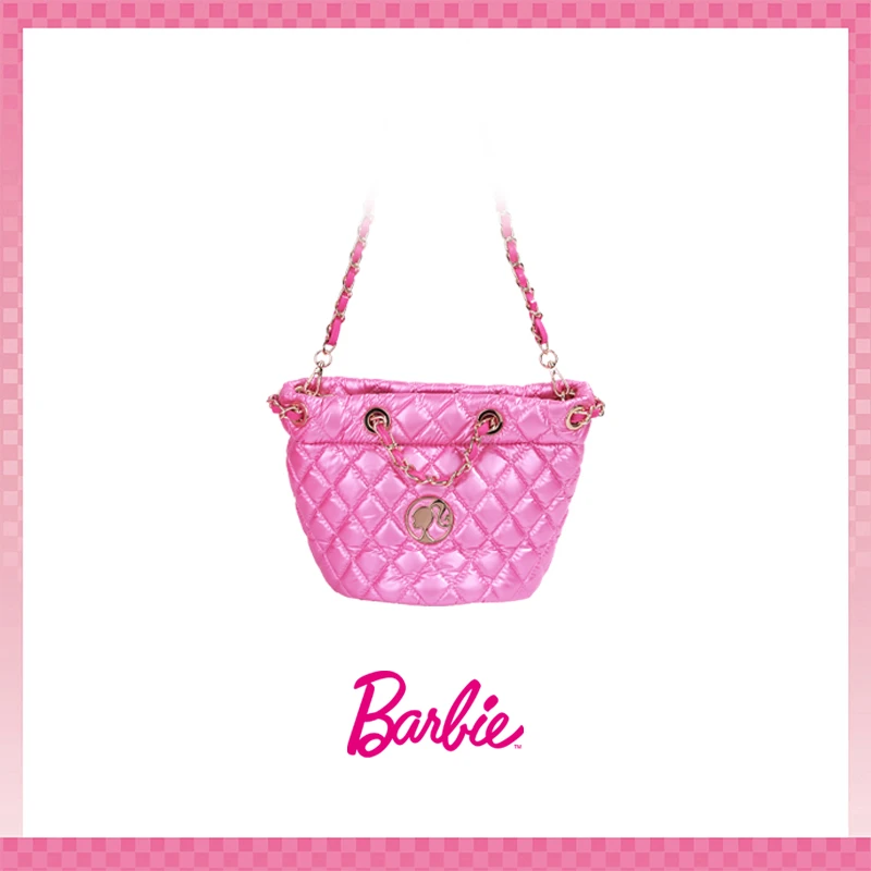 BARBIE/芭比【Barbie芭比官方正品】Barbieb芭比小香风水桶斜挎包