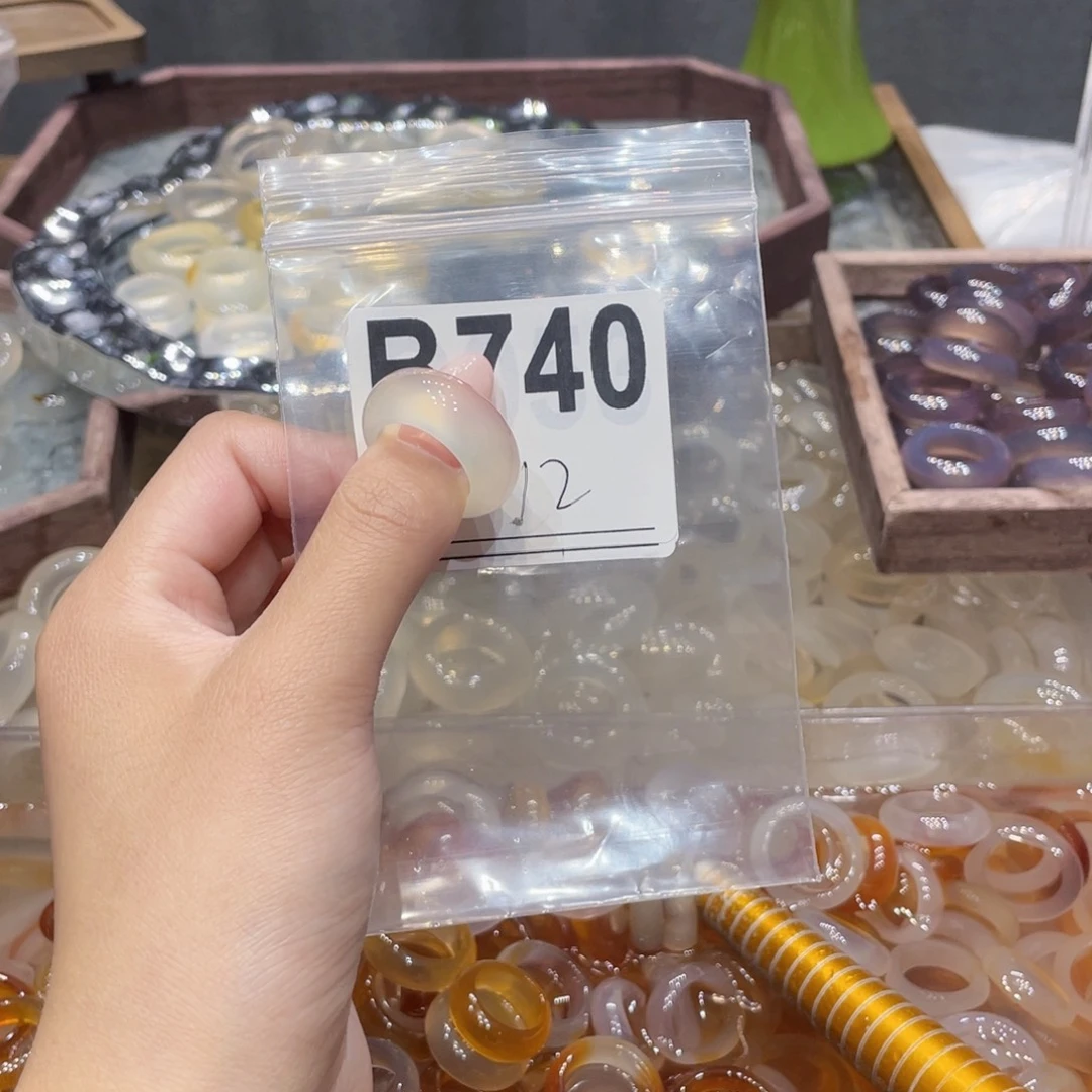 玛瑙/玉髓未镶嵌戒指740