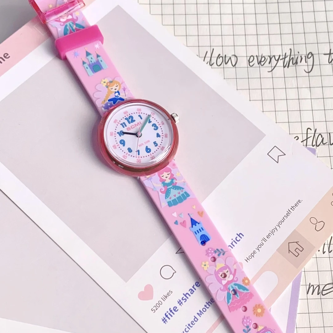 可爱卡通动物ins儿童果冻硅胶指针静音手表小女孩生日礼物男女表