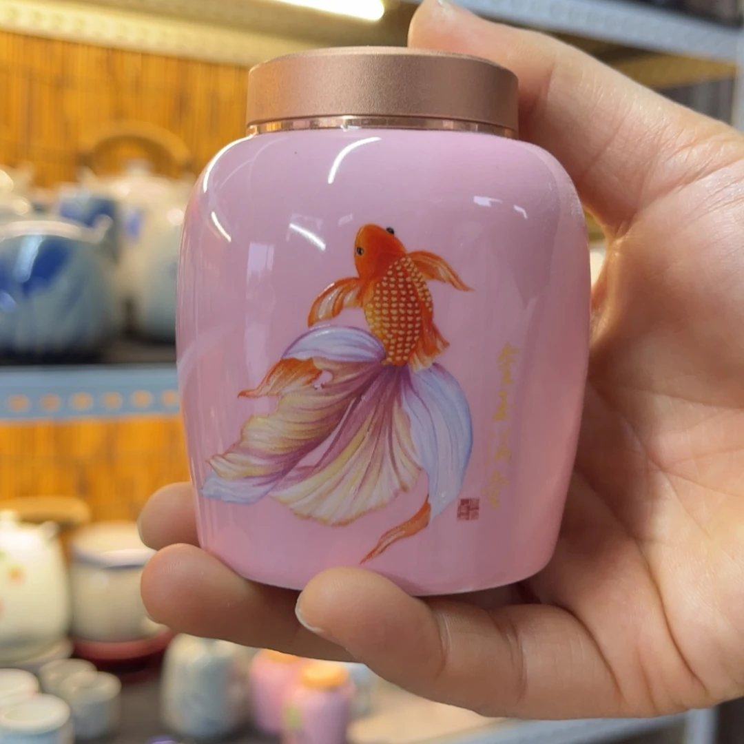 粉色金鱼罐迷你！！！！！！！