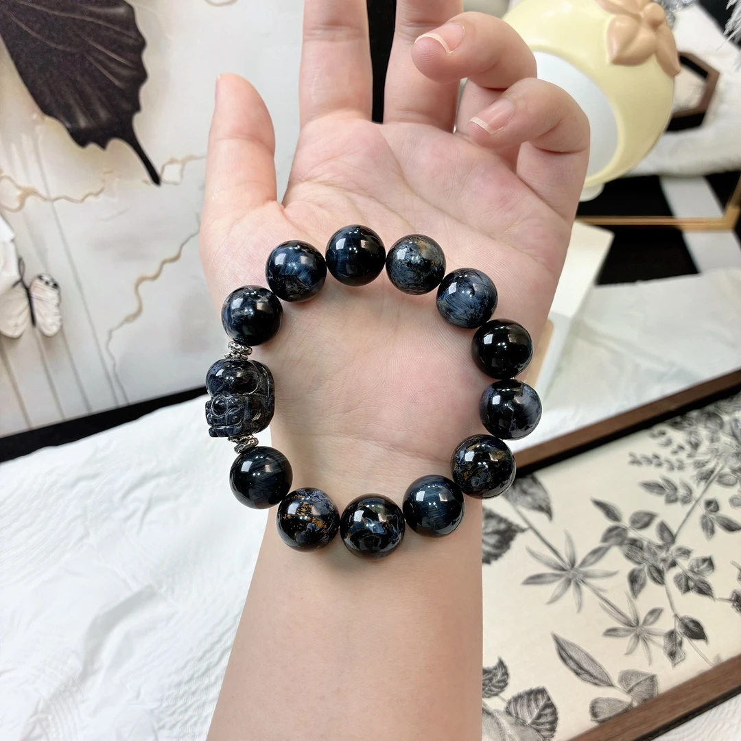 【君选原创】复古港风首饰拼色原创设计女款情侣黑色时尚F126