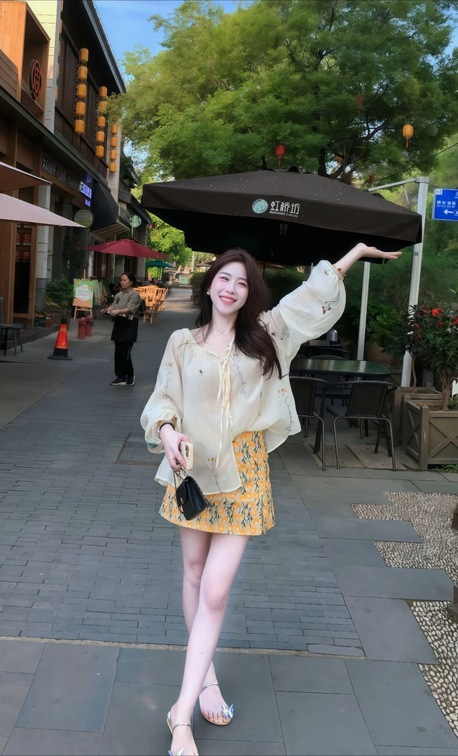 2025夏季新款韩系小众慵懒风防晒上衣小香风半身裙气质显瘦两件套