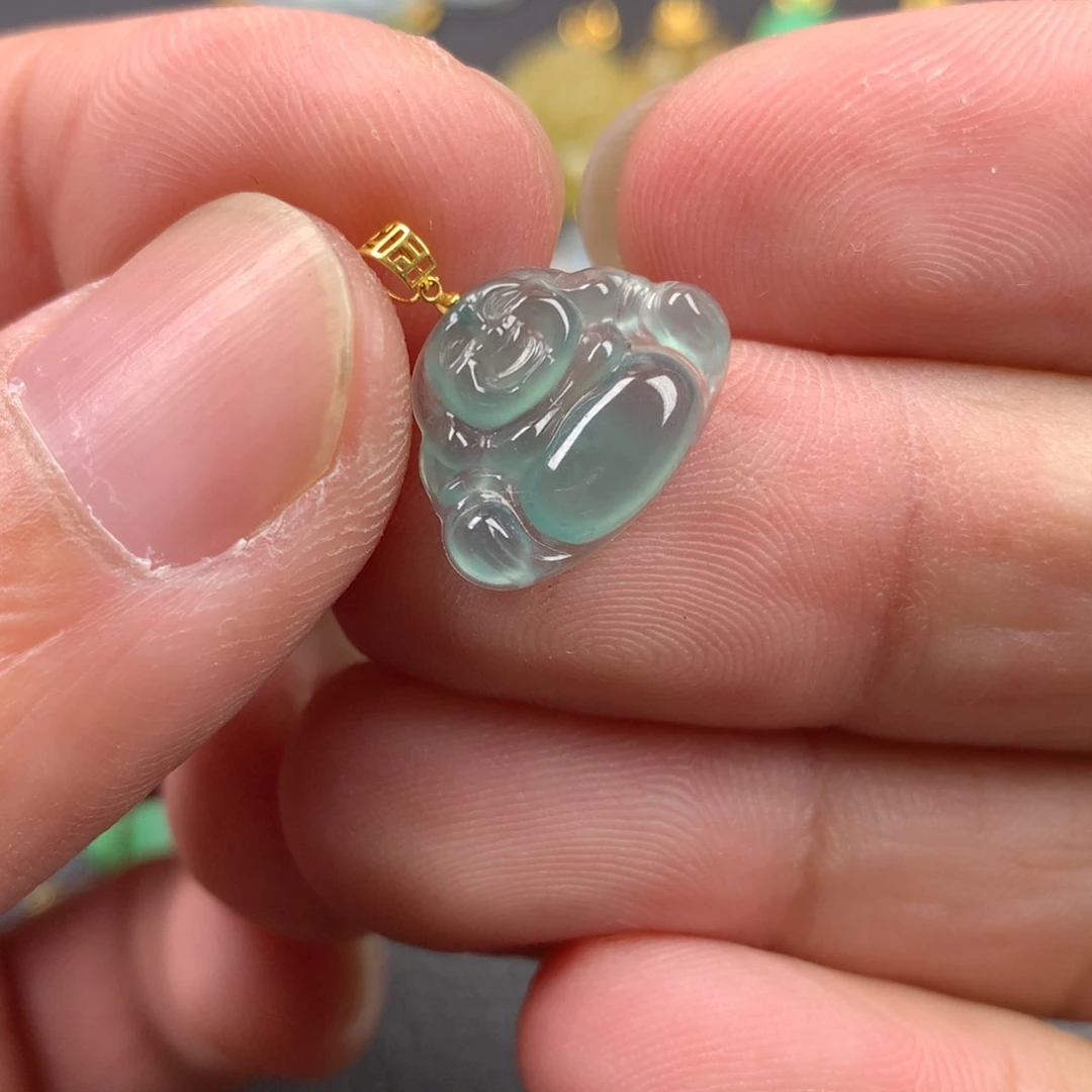 【闪购商品】颈饰18K金镶嵌翡翠翡翠