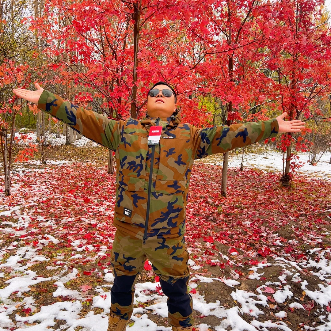 冬季石墨烯热反射保暖加厚登山防寒服