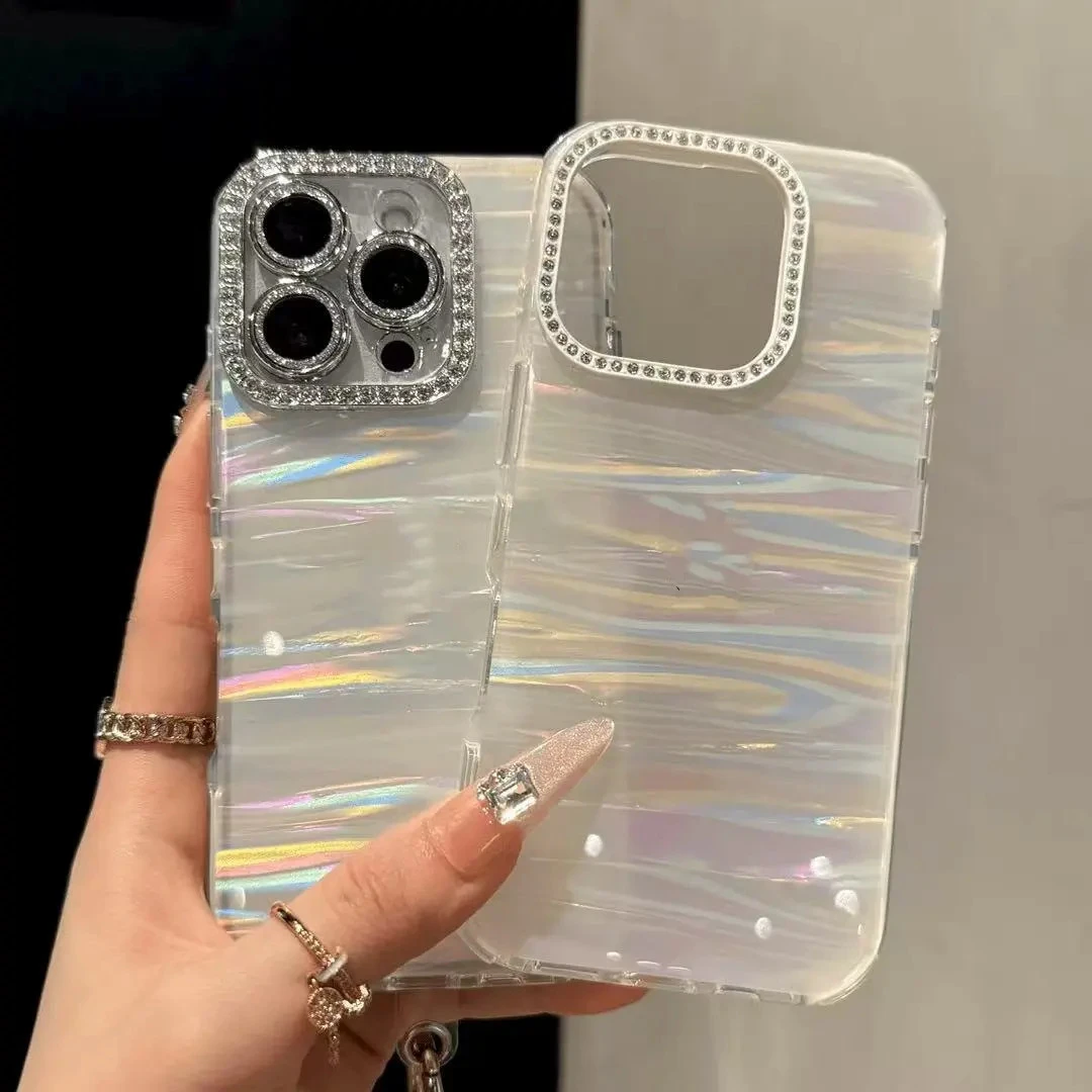 爆款高级贝壳纹适用于ihone16pro手机壳高颜值苹果15ProMax小众14