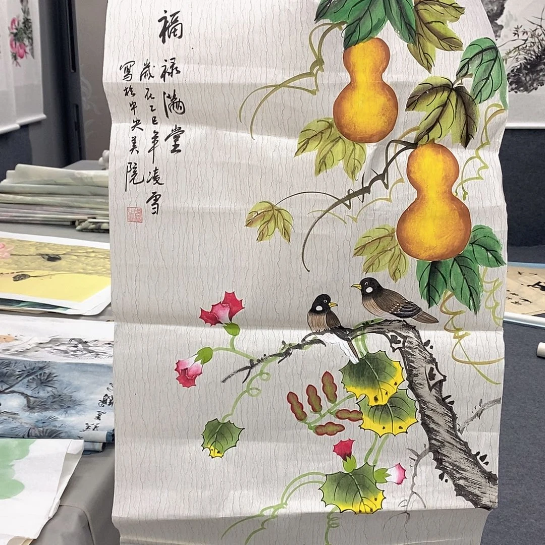 国画国画作品手绘