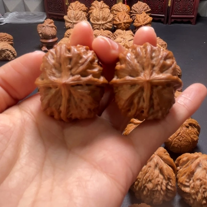 吊坠文玩核桃门头沟元37尺寸小四棱核桃哈哈哈哈哈哈哈