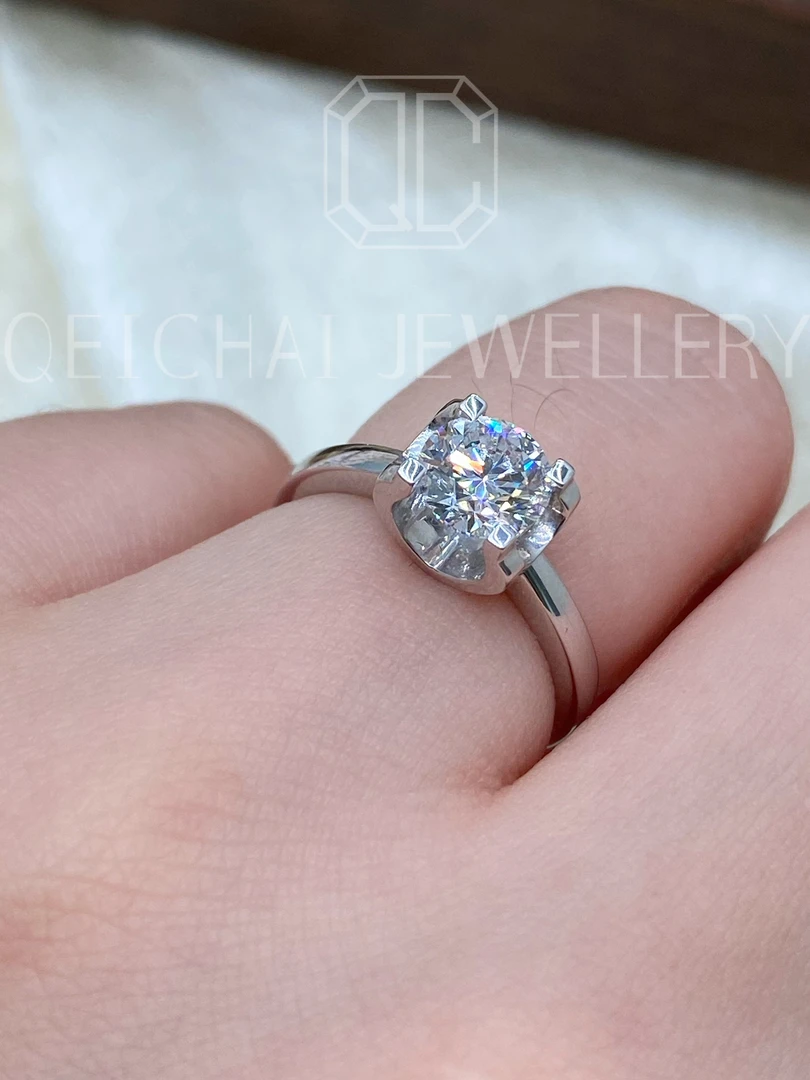 实验室培育钻石牛头款钻戒，NGTC证书