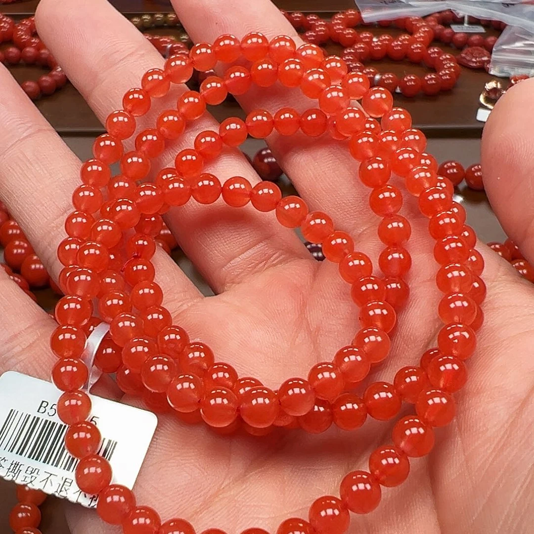 南红玛瑙未镶嵌手链