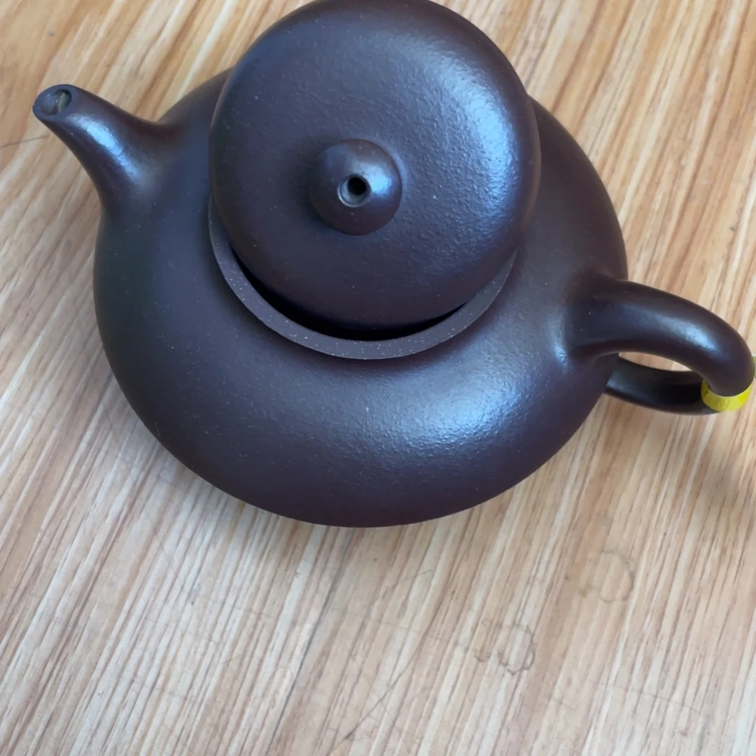 霍***白底槽青茶壶紫砂艺术作品