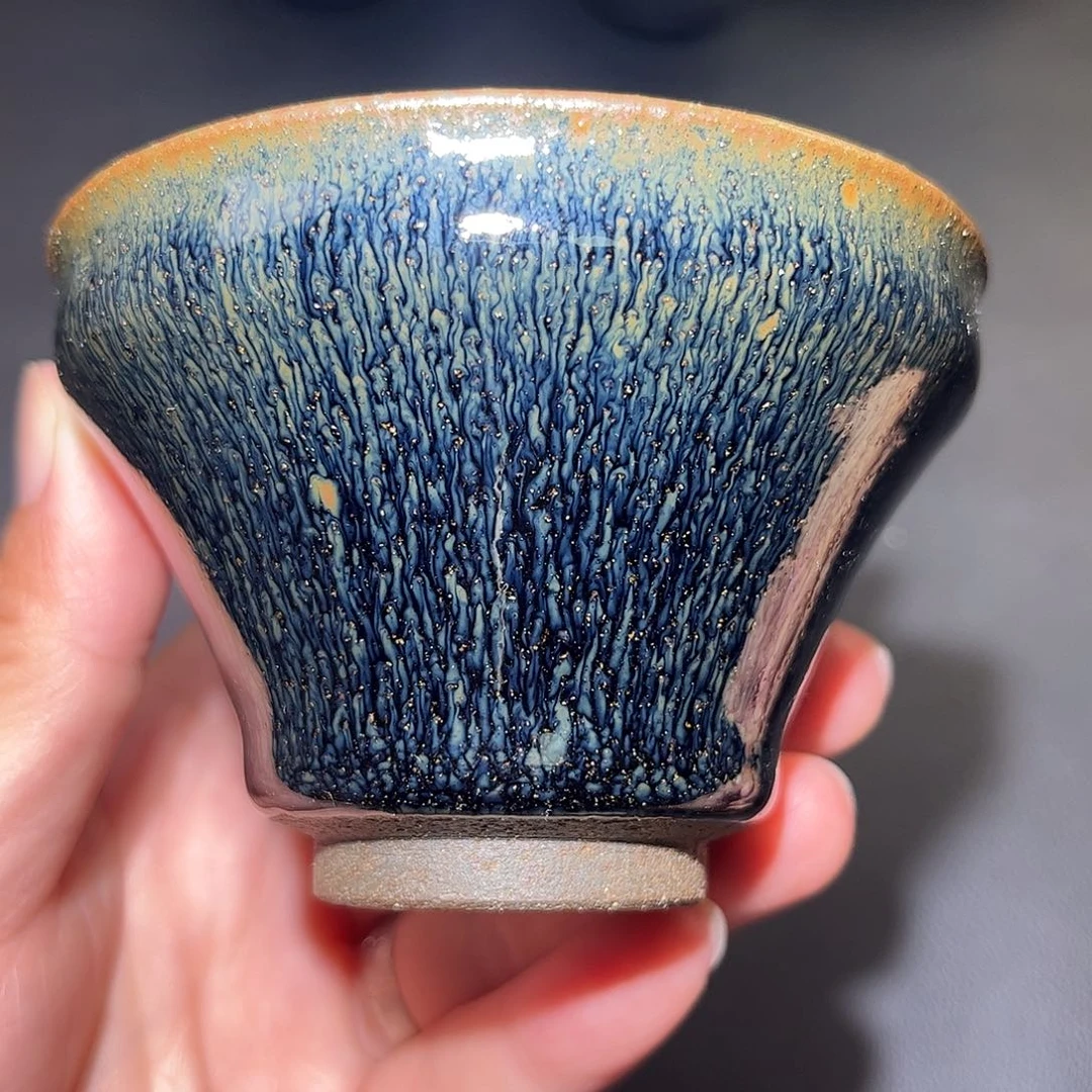 茶盏柴烧建盏主人杯107