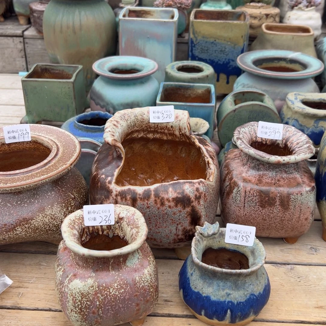 紫砂花盆1987盆新中式004到009