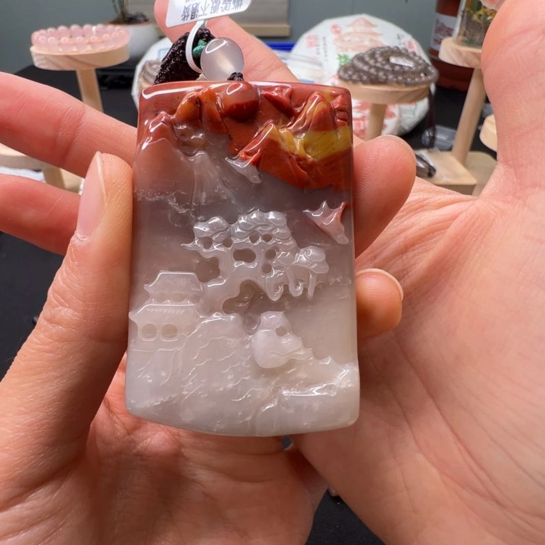 石英质玉（黄龙玉）未镶嵌配饰166
