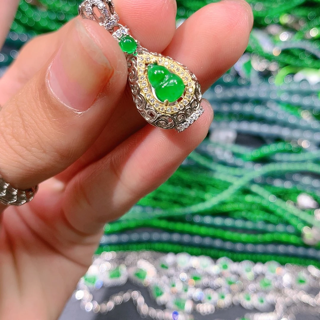 翡翠戒指未镶嵌天然翡翠