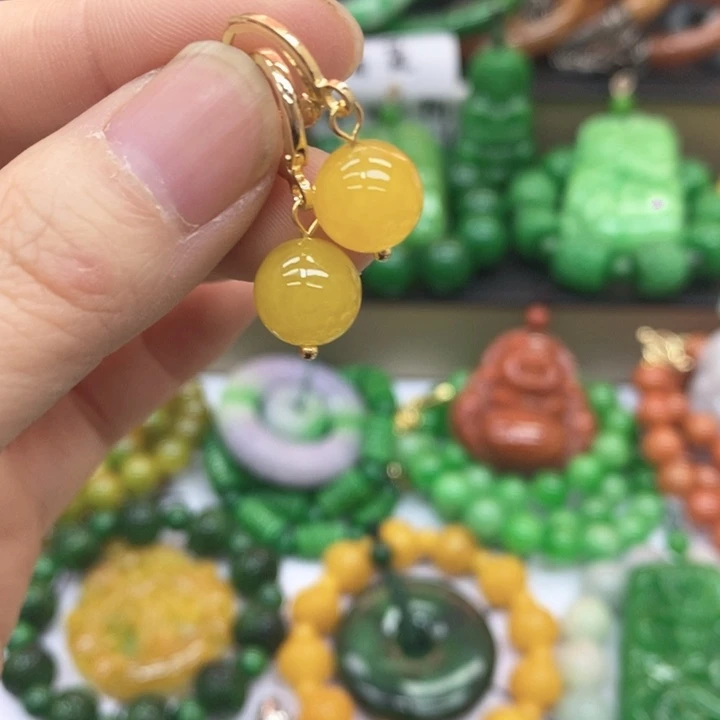 翡翠未镶嵌手链耳饰18