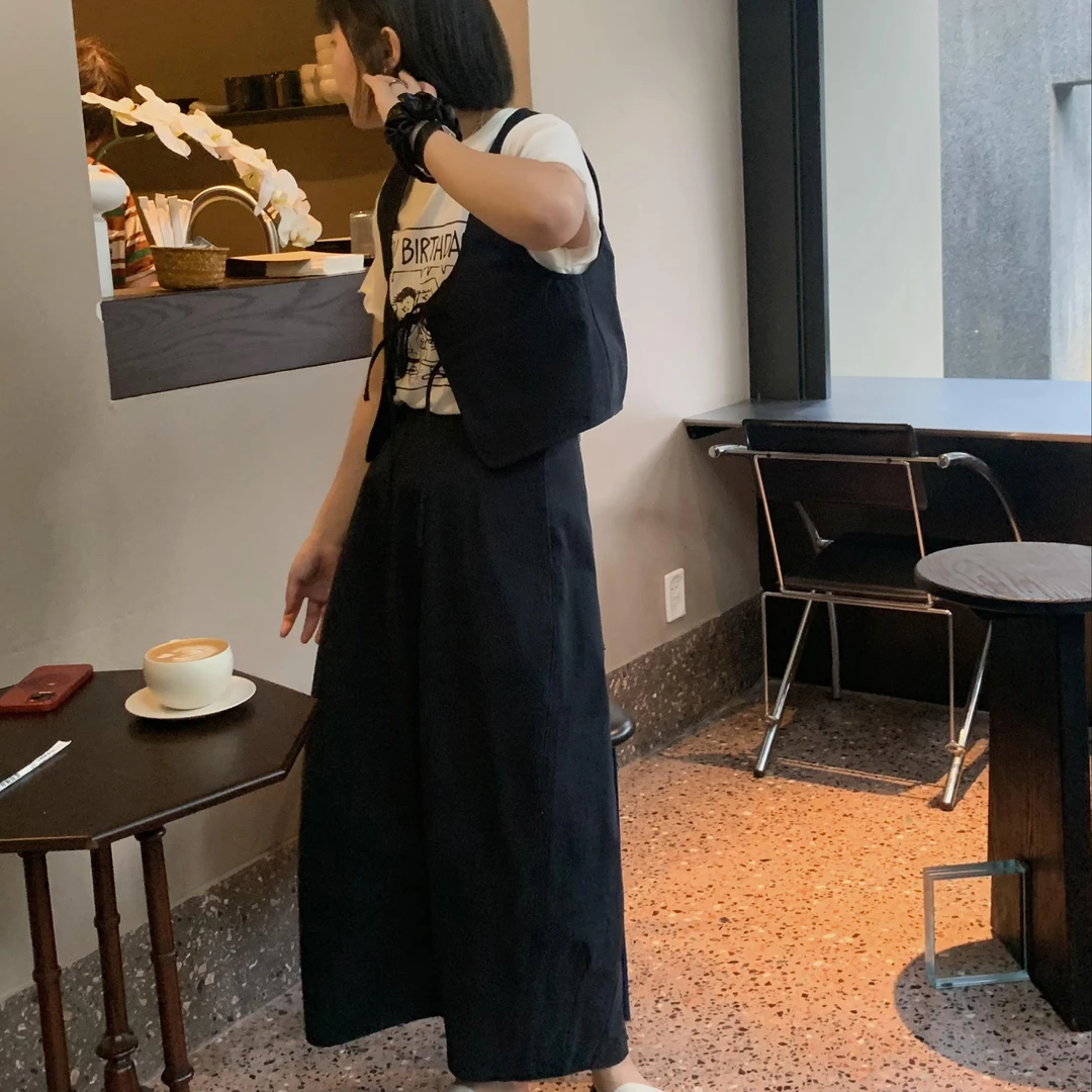 TOTHEND “日杂女孩”自带造型感马甲半裙套装高品廓形设计感