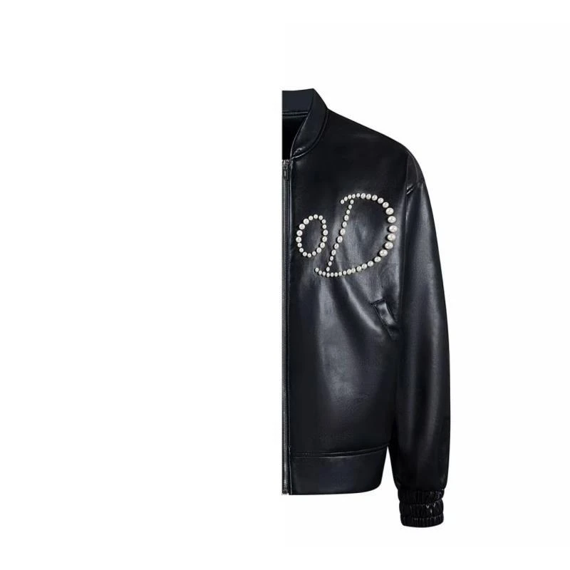 【男女情侣款】GOOD珍珠轻奢时尚高级感皮外套 男女同款