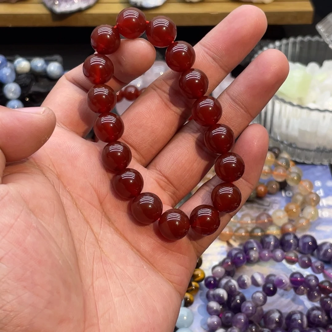 未镶嵌手链水晶纯天然红玛瑙