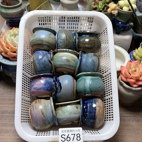 紫砂花盆678微瑕品口径3.5到4左右