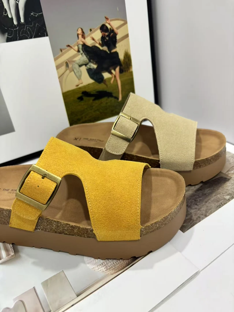 凉鞋时尚休闲女士夏季厚底露趾坡跟602-1