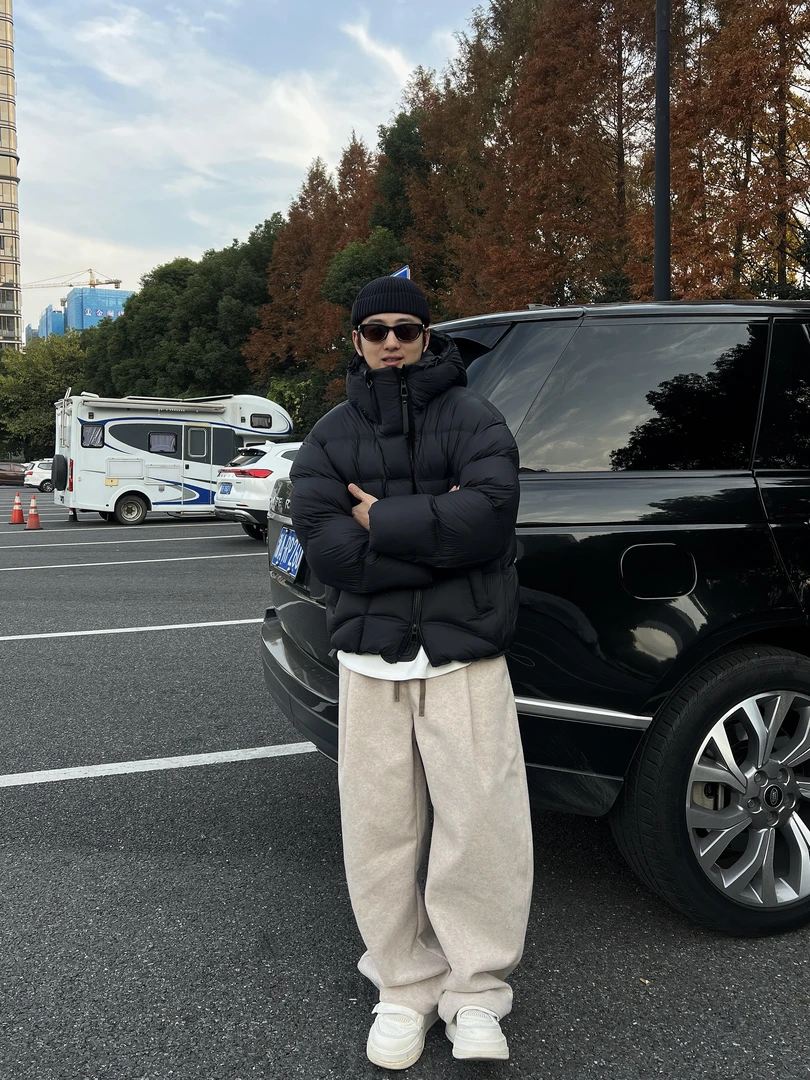 胡先生25ss冬季保暖300克充绒连帽面包服泡芙羽绒服外套男女NJ888