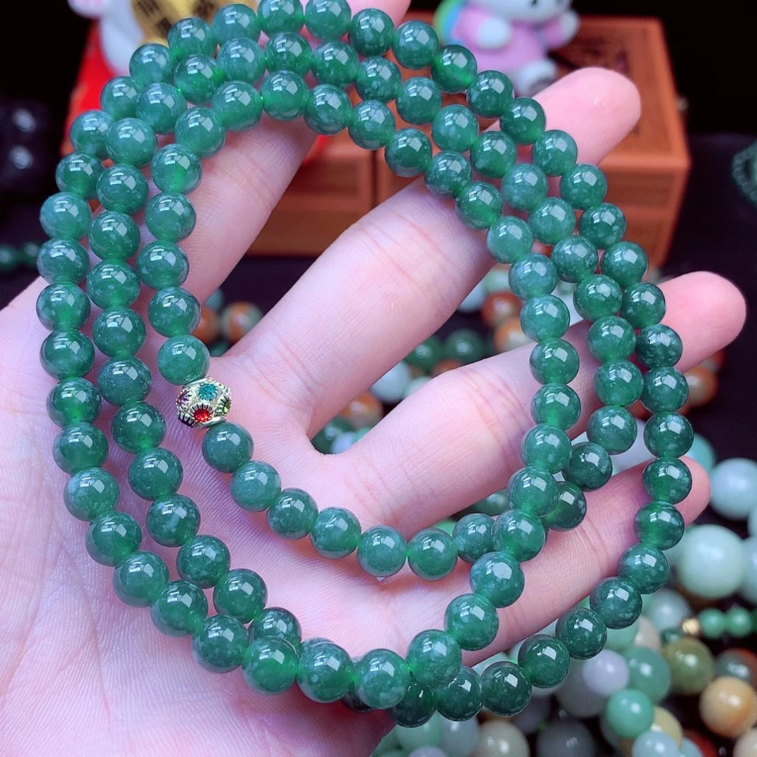 翡翠未镶嵌毛衣链