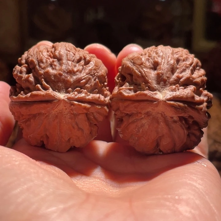 吊坠文玩核桃红皮肉包子83