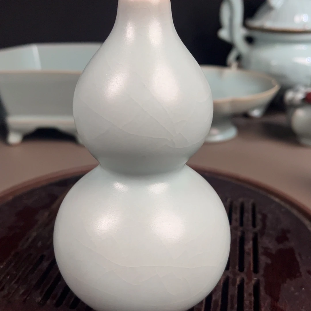 仿古釉水葫芦摆件