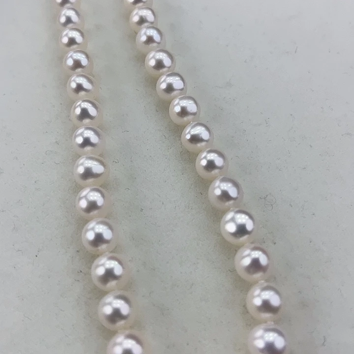 淡水珍珠颈饰银S925镶嵌卡8➕极光冷白高品