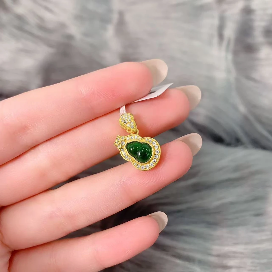 【伟新源】足金999  镶嵌福气葫芦3.7克（附加390）