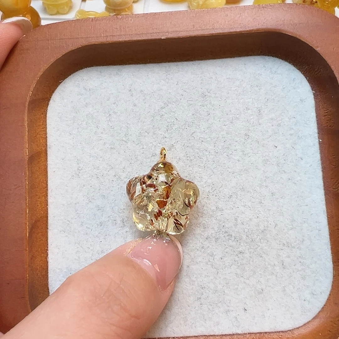 18K金镶嵌琥珀珠宝奇石❤️**