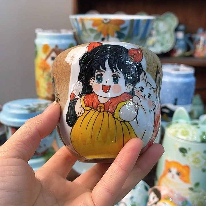 陶景德镇釉下手绘陶瓷