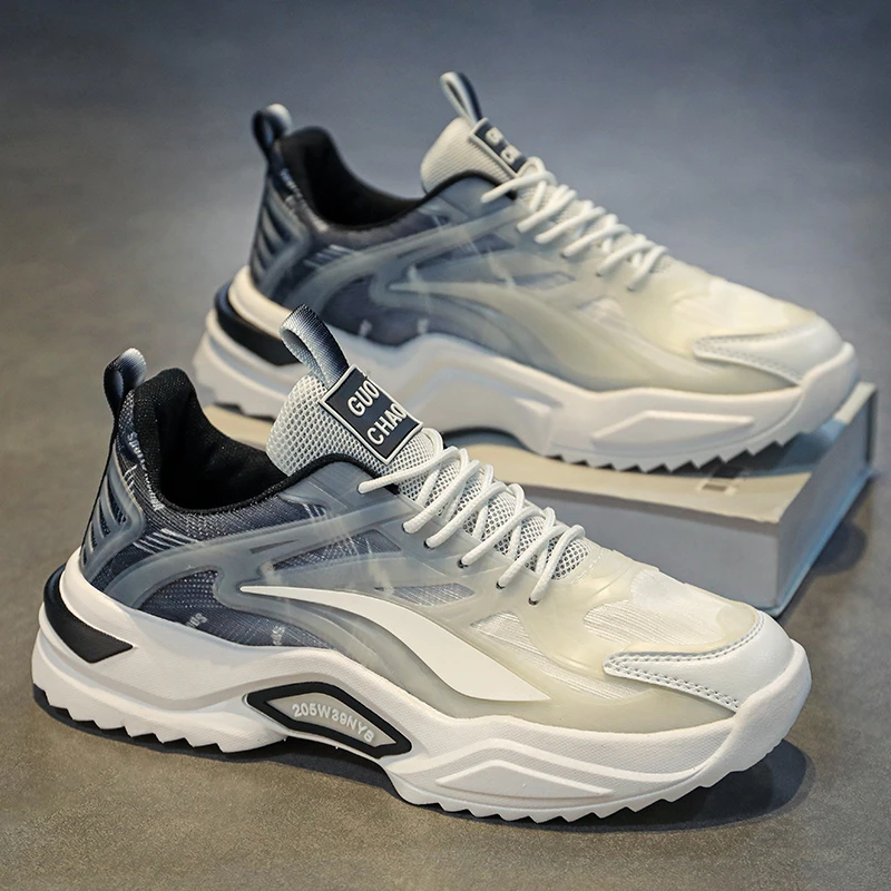 【官方旗舰正品】男鞋秋季2025新款男士网面透气运动休闲跑步老爹鞋