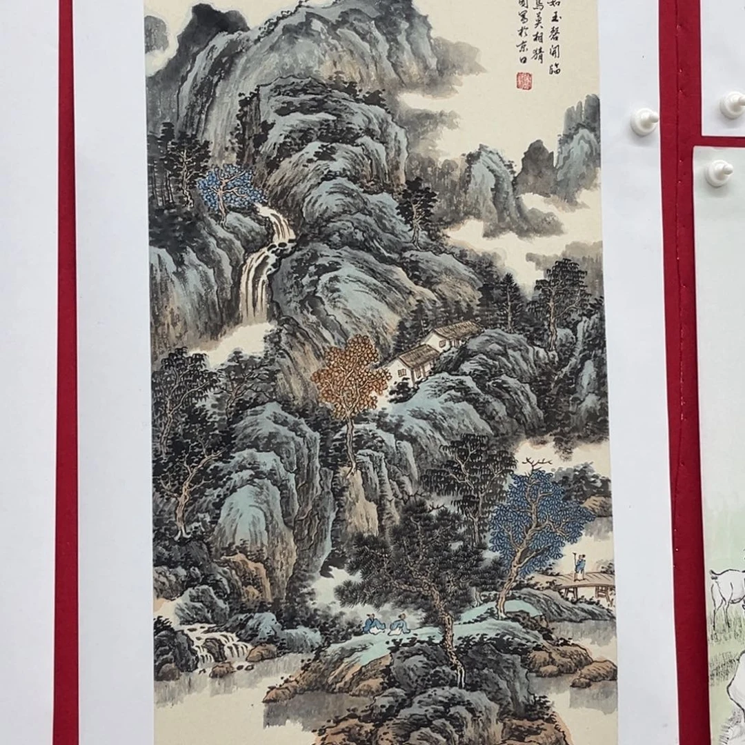 国画绘画作品多次参加100.50
