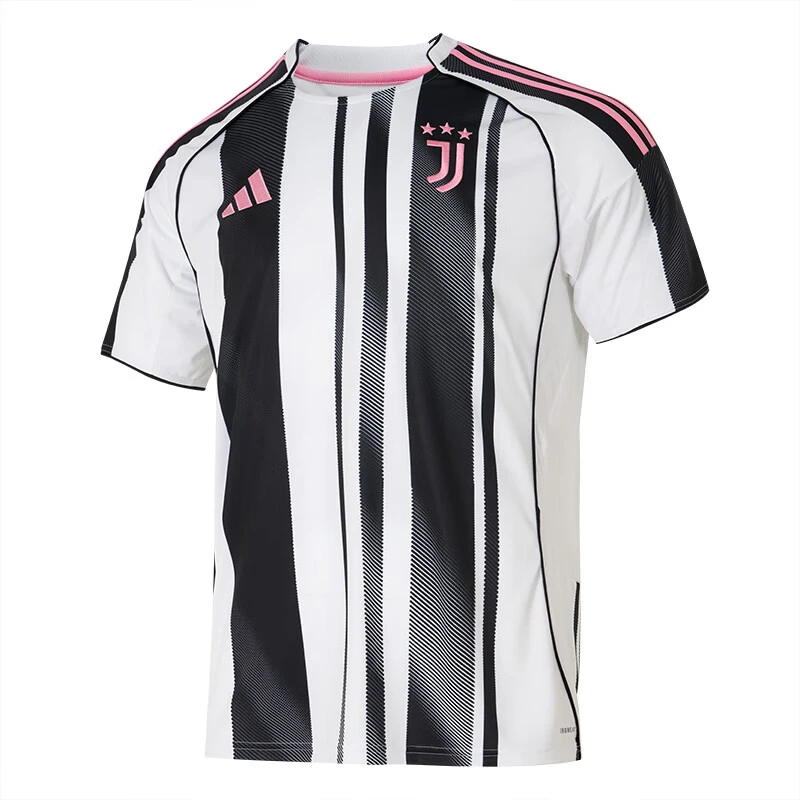 阿迪达斯秋季新款25/26赛季尤文图斯主场球迷版球衣T恤衫