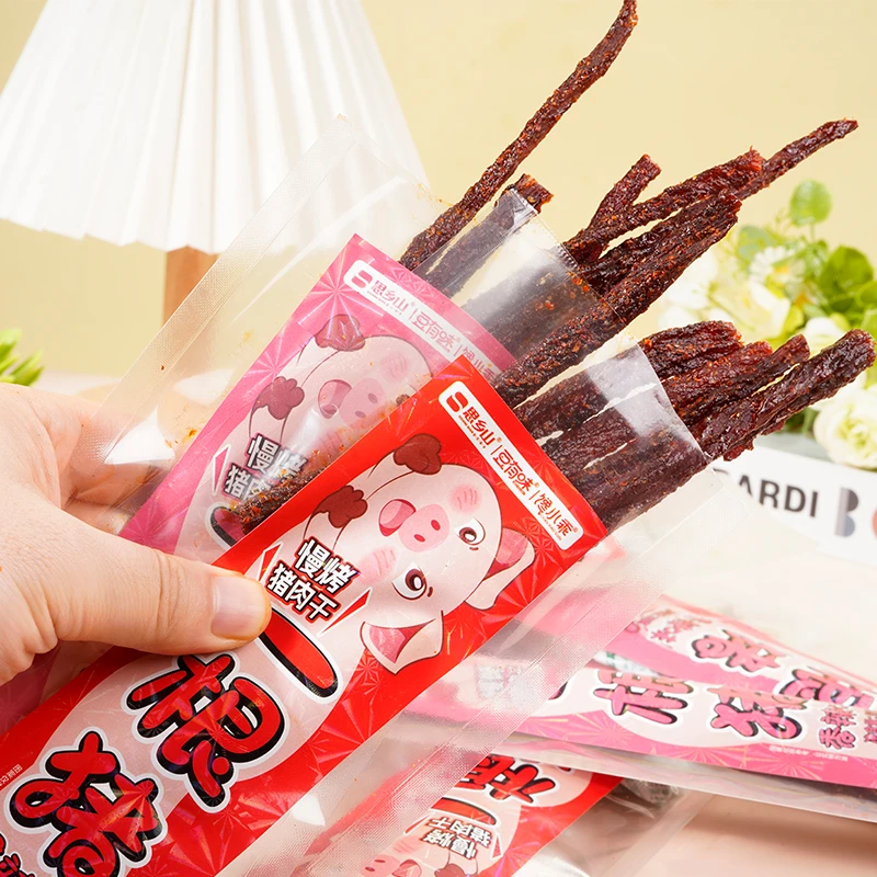 爆款一根猪慢烤猪肉干超长猪肉条零食解馋耐嚼休闲校园小吃肉制品