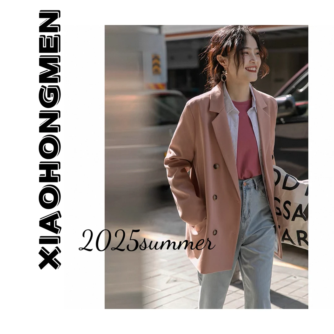 A353 2025秋季新款设计师款高级6粒扣休闲时尚西服外套