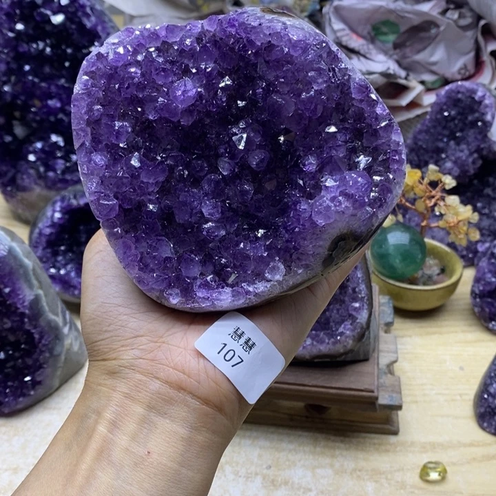 清****未镶嵌紫晶大型摆件（非配饰）