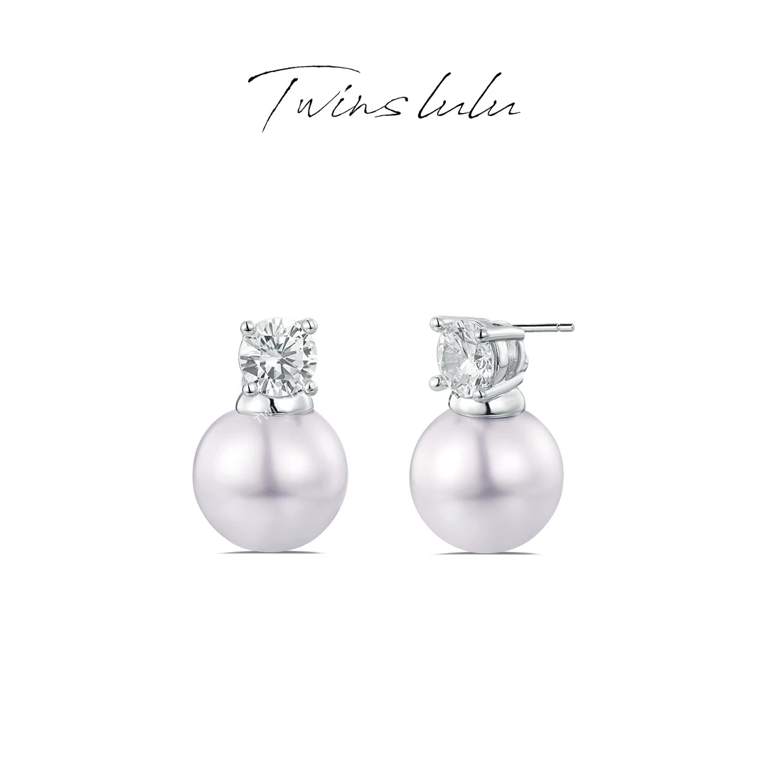 TWINS LULU 流光风 轻奢气质百搭小众简约耳环秋上新TSL1039