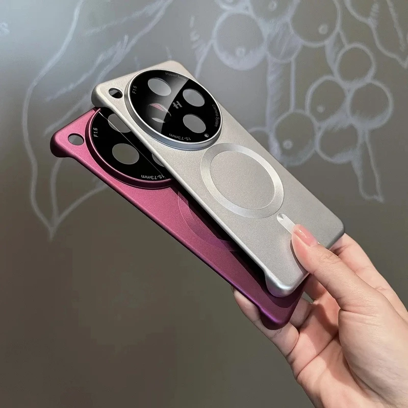 适用OPPOfindx8磁吸无边框手机壳裸感超薄镜头全包findx8pro简约