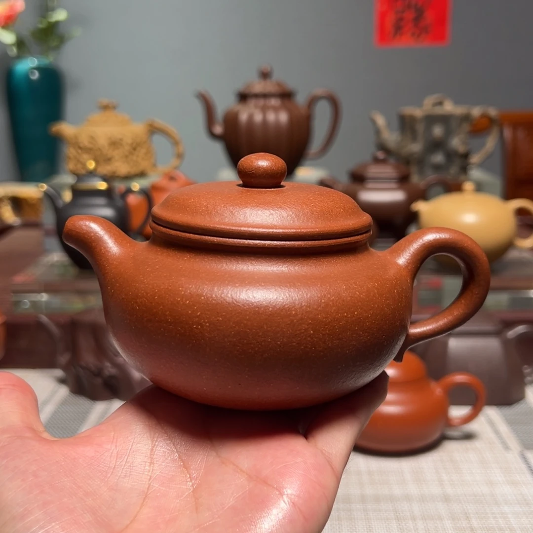 茶壶紫砂全手工制作仿古降坡泥250cc