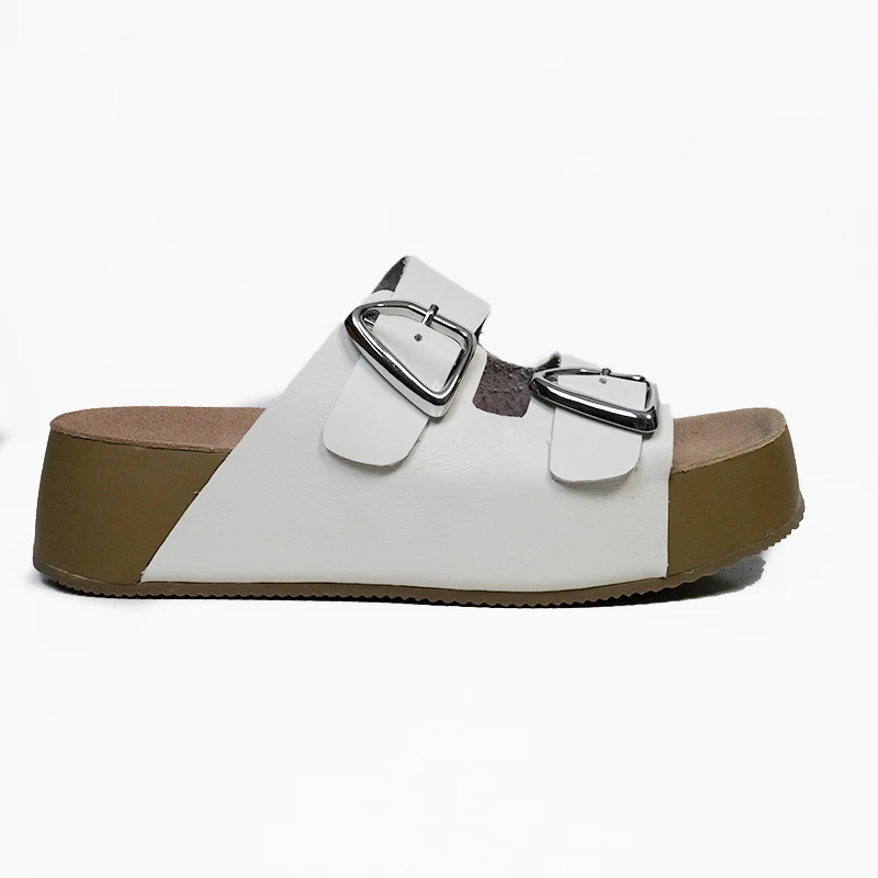 【5CM二字拖鞋】桑坡L88勃肯鞋女懒人博肯半拖厚底增高小个子凉鞋