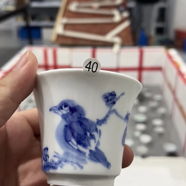 修***正景德镇手工手绘陶瓷茶具
