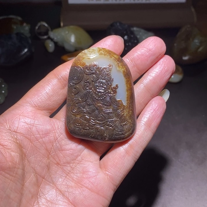 和田玉未镶嵌挂件