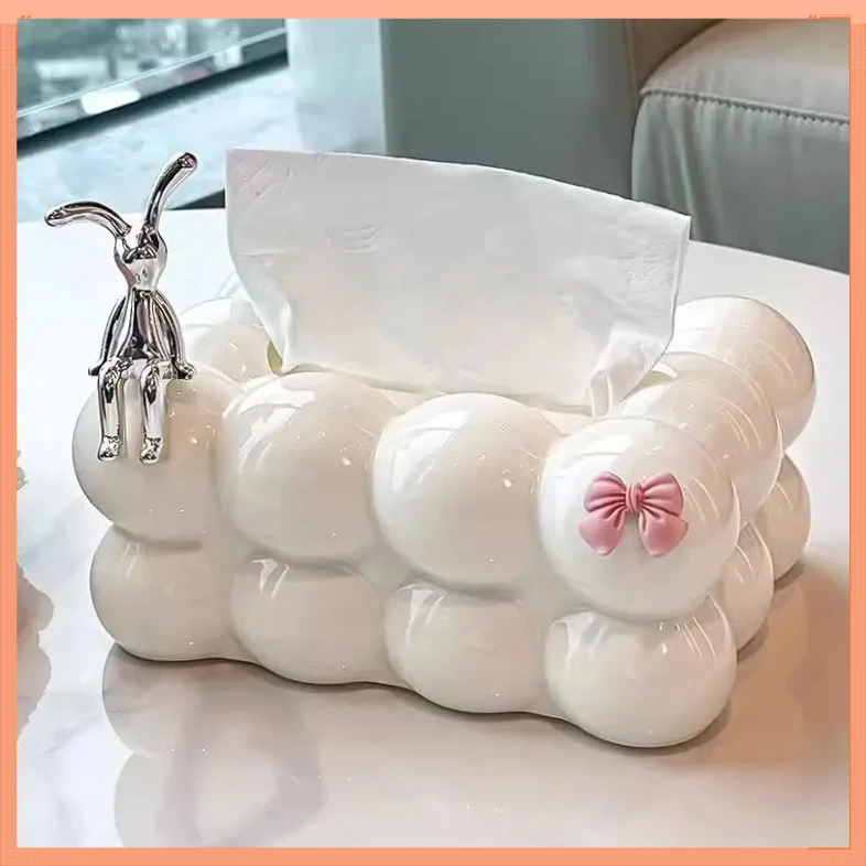 纸巾盒客厅轻奢高档家用TZZ5创意纸抽盒餐桌餐巾纸收纳抽纸【悦达】