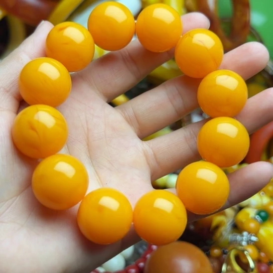 未镶嵌琥珀手串蜜蜡