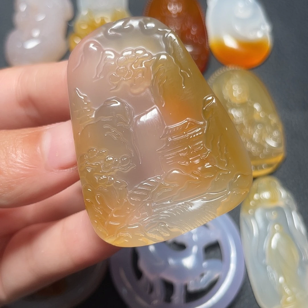 未镶嵌颈饰玛瑙/玉髓